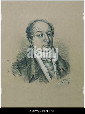 Portrait de Vassili Lvovitch Pouchkine (1766-1830). Banque D'Images