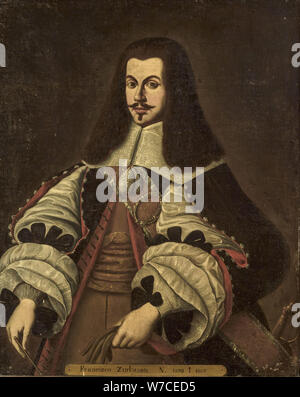 Portrait de Francisco de Zurbarán (1598-1664). Banque D'Images