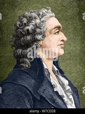 Portrait de Marie Jean Antoine Nicolas Caritat, Marquis de Condorcet (1743-1794). Banque D'Images