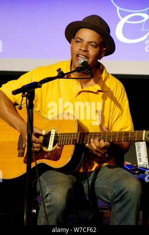 Guy Davis, Hawth, Crawley, West Sussex, le 14 novembre 2016. Artiste : Brian O'Connor. Banque D'Images