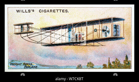 'Biplan des frères Wright flier', 1910 . Artiste : Inconnu Banque D'Images