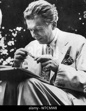 Aldous Leonard Huxley (1894-1963), essayiste et romancier français, (c1950s ?). Artiste : Inconnu Banque D'Images