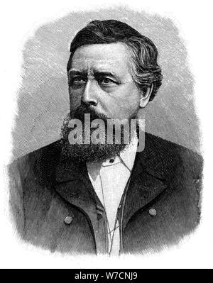 Wilhelm Liebknecht, social-démocrate allemand du 19e siècle. Artiste : Inconnu Banque D'Images