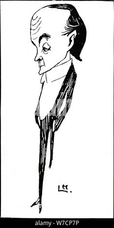 Max Beerbohm (1872-1956), écrivain britannique et caricaturiste, 1901. Artiste : Laurence Houseman Banque D'Images