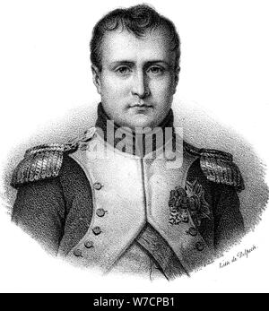 Napoléon Bonaparte (1769-1821), Empereur des Français de 1804, c1830. Artiste : Delpech Banque D'Images