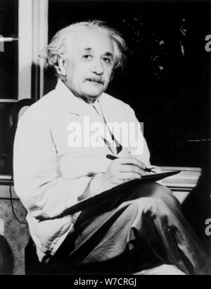 Albert Einstein, mathématicien américain-alémaniques et physicien, 20e siècle. Artiste : Inconnu Banque D'Images
