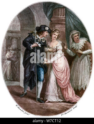 Scène de Roméo et Juliette de Shakespeare. Artiste : Francesco Bartolozzi Banque D'Images