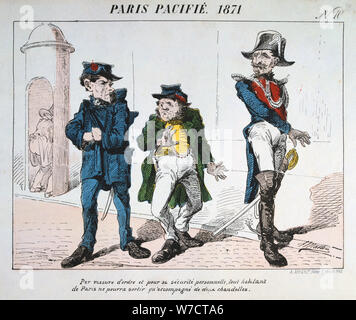 Paris "pacifie", 1871. Artiste : Anon Banque D'Images