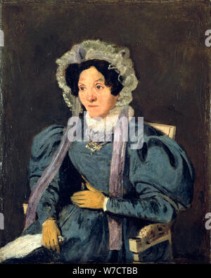 'Madame Corot, Mère de l'artiste', c1845. Artiste : Jean-Baptiste-Camille Corot Banque D'Images