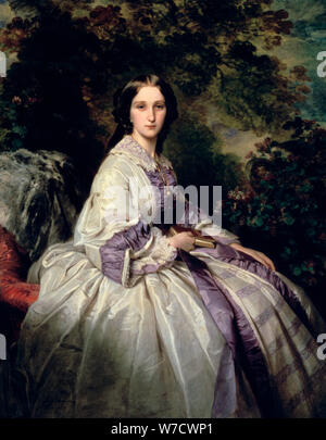 'Portrait de la Comtesse Alexandre Nikolaevitch Lamsdorff', 1859. Artiste : Franz Xaver Winterhalter Banque D'Images