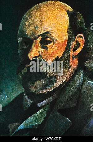 Auto-portrait, 1880. Artiste : Paul Cezanne Banque D'Images