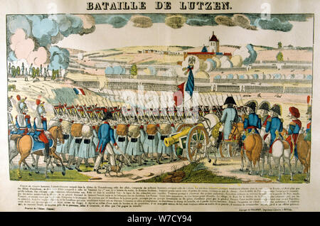 Bataille de Lutzen', 2 mai 1813. Artiste : Inconnu Banque D'Images