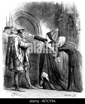 Scène de la pièce de Shakespeare Richard III, (1591), c1858. Artiste : Inconnu Banque D'Images