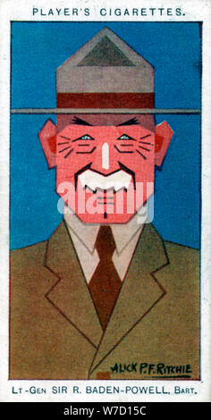 Robert Baden-Powell, 1er Baron Baden-Powell, 1926.Artiste : P F Ritchie Banque D'Images