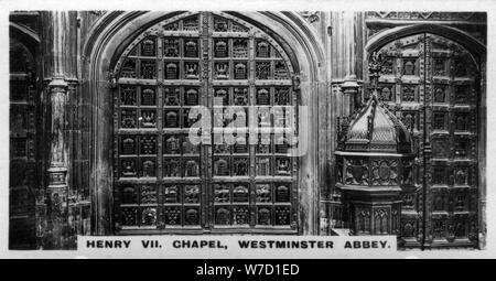 Henry VII Chapel, l'abbaye de Westminster, Londres, c1920s. Artiste : Inconnu Banque D'Images