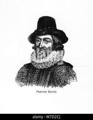 Francis Bacon, vicomte de St Albans, le philosophe anglais, scientifique et homme d'État, (20e siècle). Artiste : Inconnu Banque D'Images