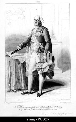 François Christophe Kellermann (1735-1820), Duc de Valmy et maréchal de France, 1839.Artist : Desjardins Banque D'Images