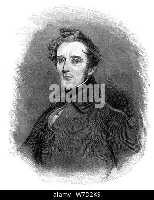 Alphonse de Lamartine (1790-1869), écrivain français, poète et homme politique, 1900. Artiste : Inconnu Banque D'Images