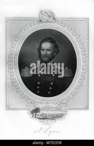 Général Nathaniel Lyon, l'Union européenne en général, la guerre civile américaine (1862-1867). Artiste : Inconnu Banque D'Images