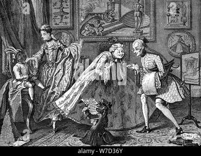 Le goût de la vie", 1746 Haut.Artiste : William Hogarth Banque D'Images