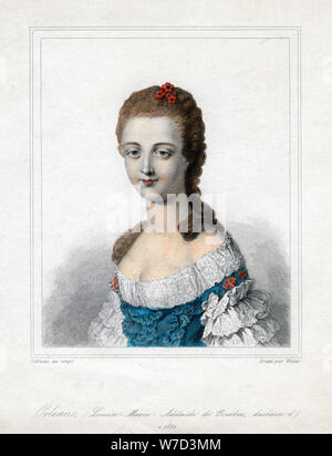 Louise Marie Adélaïde de Bourbon-Penthievre, duchesse d'Orléans, fin du xviiie siècle, (1821). Artiste : Weber Banque D'Images