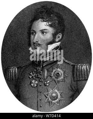Le Prince Léopold de Saxe-Cobourg-Saalfeld, 19e siècle. Artiste : Inconnu Banque D'Images
