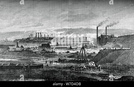 L'Landore Siemens" Steel works, c1880. Artiste : Inconnu Banque D'Images