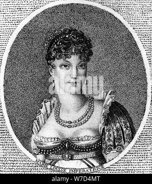 L'impératrice Marie-Louise, impératrice de France, seconde épouse de Napoléon Bonaparte, (1791-1847). Artiste : Inconnu Banque D'Images