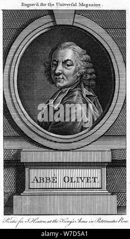 Pierre-Joseph Thoulier d'Olivet, prêtre français et homme de lettres, 18e siècle. Artiste : Inconnu Banque D'Images