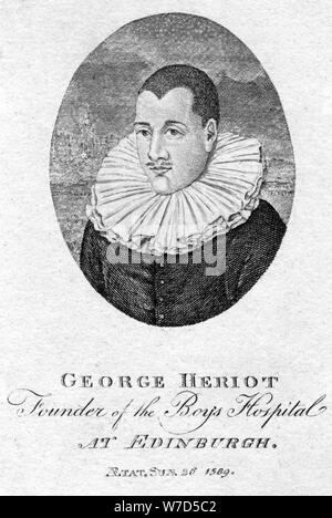 George Heriot (1563-1624), orfèvre écossais et philanthrope, 1791. Artiste : Inconnu Banque D'Images