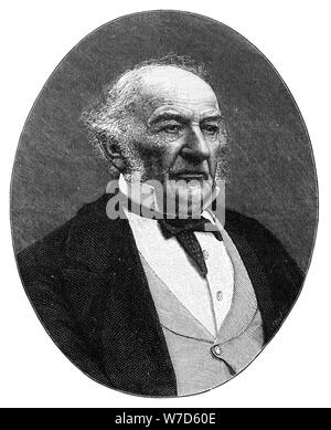 William Ewart Gladstone (Parti libéral plus et le premier ministre, c1890.Artist : Elliott & Fry Banque D'Images