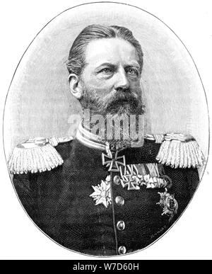 Frédéric III, roi de Prusse et empereur d'Allemagne alors qu'il était encore prince héritier, (1900).Artiste : Reichard & Lindner Banque D'Images