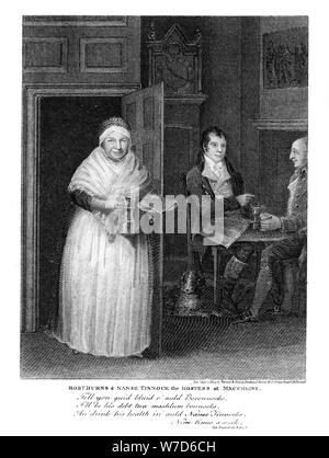 Robert Burns (1759-1796), poète écossais, 1805. Artiste : Inconnu Banque D'Images