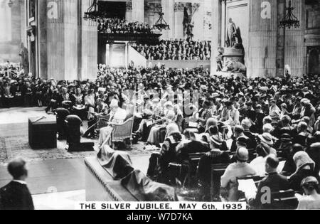 Le roi George V Jubilé d'argent, Londres, le 6 mai, 1935. Artiste : Inconnu Banque D'Images