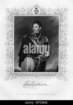 Général Stapleton Cotton (1773-1865), 1er vicomte Combermere, 19e siècle.Artist : Pearson C Banque D'Images