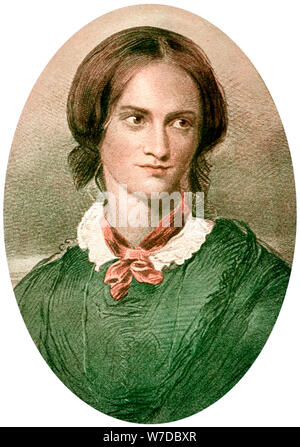 Charlotte Bronte (1816-1855), romancier anglais, 1908-1909. Artiste : Inconnu Banque D'Images