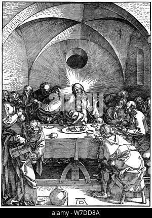 "La dernière Cène" de la "Grande Passion", la série c1510, (1936). Artiste : Albrecht Dürer Banque D'Images
