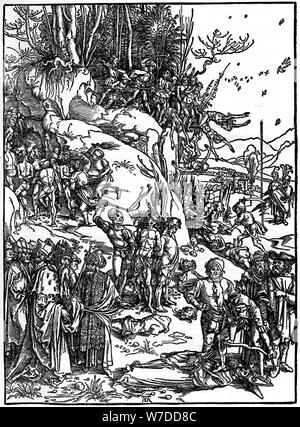 Artyrdom "des dix mille chrétiens sur le mont Ararat', 1495-1497, (1936). Artiste : Albrecht Dürer Banque D'Images