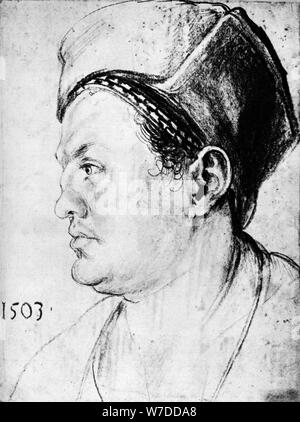 'Willibald Pirckheimer", 1503, (1936). Artiste : Albrecht Dürer Banque D'Images