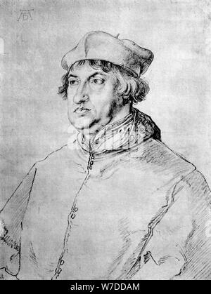 'Cardinal Albrecht de Brandebourg", 1518, (1936). Artiste : Albrecht Dürer Banque D'Images