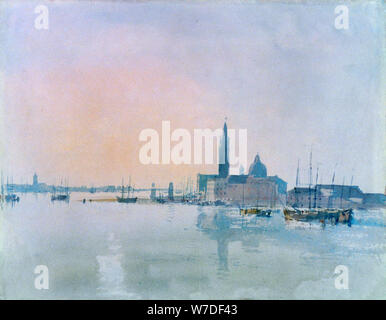 'San Giorgio Maggiore de la Dogana", 1819. Artiste : JMW Turner Banque D'Images