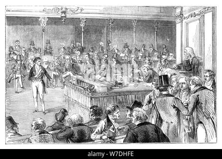 Lord John Russell (1792 à 1878) L'introduction de la Loi sur la réforme de 1832 (c1895). Artiste : Inconnu Banque D'Images