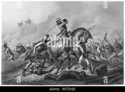 La colonne d'Havelock 'attaquer les mutins devant Cawnpoor', 1857, c1860). Artiste : Inconnu Banque D'Images