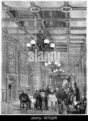 La société Tea-Room, Chambre des communes, Westminster, Londres, 19e siècle. Artiste : Inconnu Banque D'Images