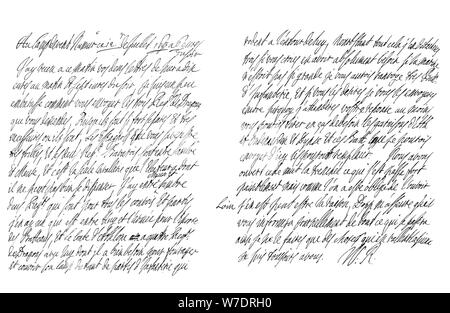 Lettre de William III Roi d'Angleterre, 1695 (1865).Artiste : Frederick George Netherclift Banque D'Images