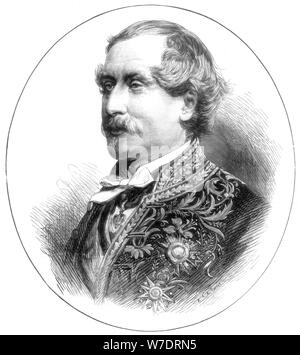 Le comte de Jarnac, Ambassadeur de France à Londres, 1875. Artiste : R&E Taylor Banque D'Images