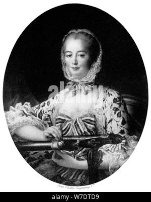 Jeanne Antoinette Poisson, Marquise de Pompadour, 1764 (1901).Artiste : Swan Electric Company de gravure Banque D'Images