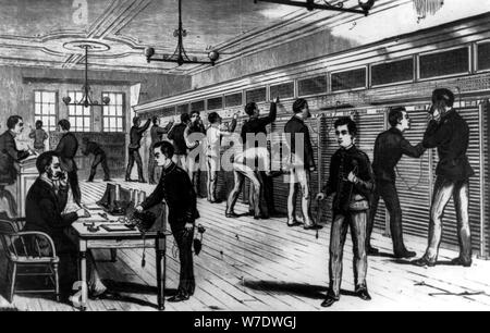 Le standard téléphonique, l'or et de stocks Telegraph Company, New York, USA, 1879. Artiste : Inconnu Banque D'Images