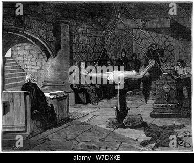 La question 'extraordinaire', forme extrême de la torture, 1882-1884. Artiste : Inconnu Banque D'Images
