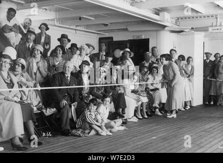 À bord du RMS 'Atlantis', c1929-c1939( ?). Artiste : Inconnu Banque D'Images